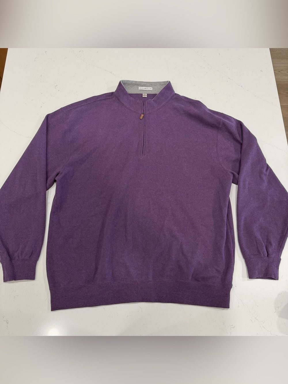 Peter Millar Men's Plum Half-Zip Sweater - 1X